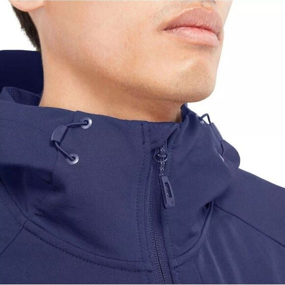 Kirkland Men’s 4-Way Stretch Water Wind Resistant Lightweight Jacket Navy Size L - Picture 3 of 11